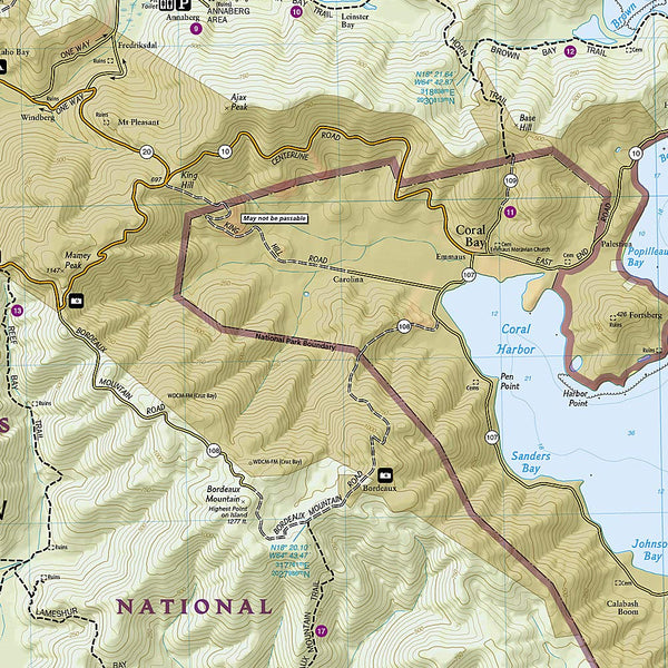 Virgin Islands National Park Map (Trails Illustrated Map, 236) - Wide World Maps & MORE!