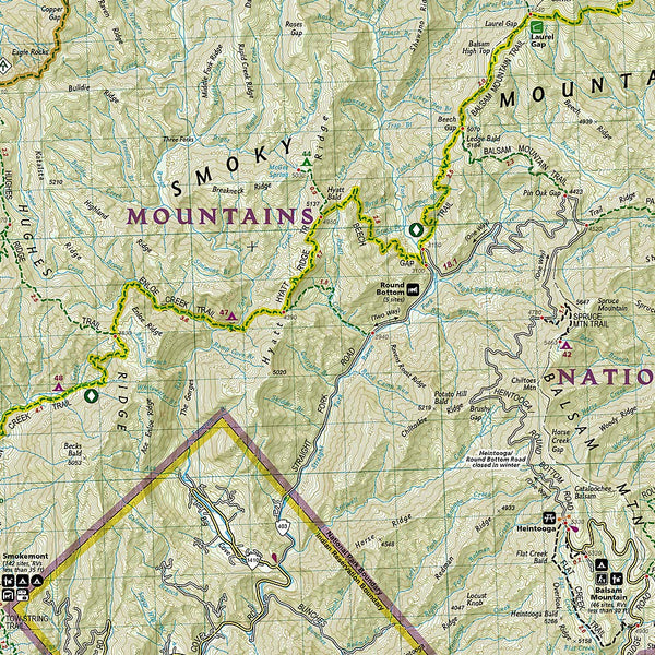 Great Smoky Mountains National Park Map (Trails Illustrated Topographic Map 229) Tennessee North Carolina