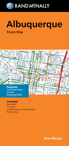 Rand McNally Folded Map: Albuquerque Street Map [Paperback] Rand McNally - Wide World Maps & MORE!