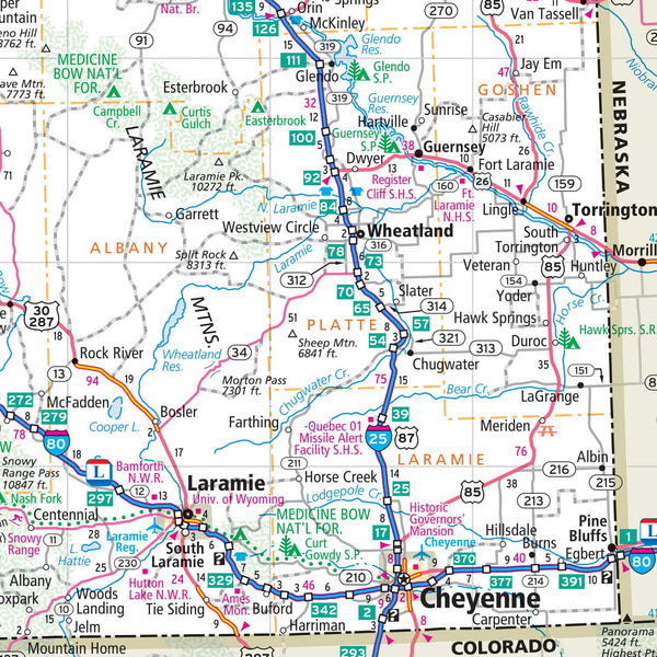 Easy to Fold! Montana & Wyoming State Map - Wide World Maps & MORE!