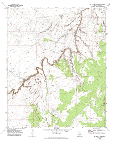 McCAULEY SINKS, AZ 1970 [Map] United States Geological Survey - Wide World Maps & MORE!