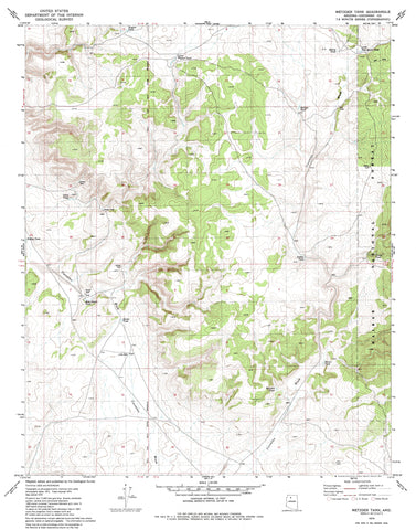 METZGER TANK, AZ 7.5' 1979 [Map] United States Geological Survey - Wide World Maps & MORE!