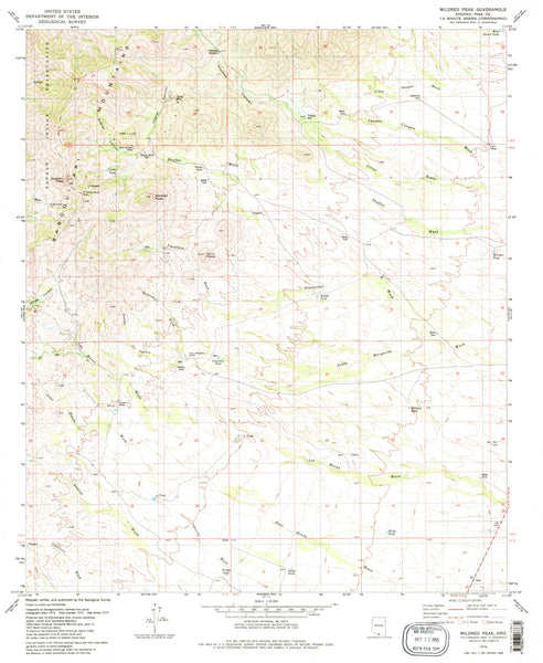 Mildred Peak 7.5' 1979 [Map] United States Geological Survey - Wide World Maps & MORE!