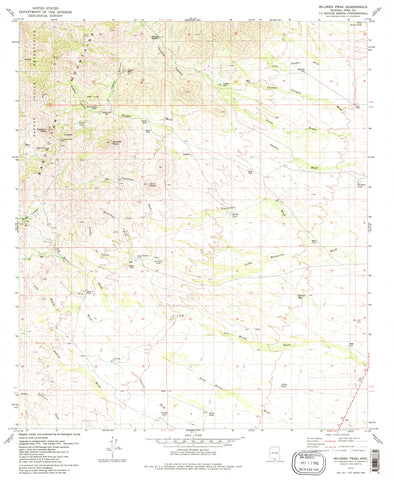Mildred Peak 7.5' 1979 [Map] United States Geological Survey - Wide World Maps & MORE!