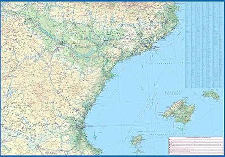 Spain Mediterranean Coast Travel Reference Map [Map] ITMB Publishing LTD - Wide World Maps & MORE!