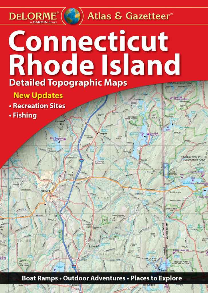 Delorme Atlas & Gazetteer: Connecticut & Rhode Island [Paperback] Rand McNally - Wide World Maps & MORE!