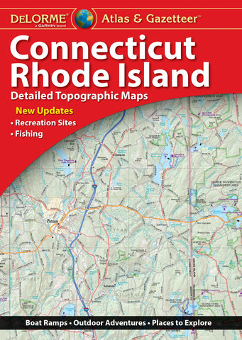 Delorme Atlas & Gazetteer: Connecticut & Rhode Island [Paperback] Rand McNally - Wide World Maps & MORE!