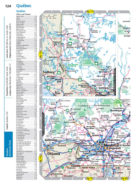 Road Atlas 2025: United States, Canada, Mexico Easy to Read Large Print Maps - Wide World Maps & MORE!