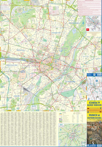 Munich & Southern Bavaria Waterproof Map [Map] ITMB Publishing Ltd - Wide World Maps & MORE!