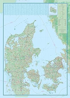 2016 Denmark / Copenhagen 1:450,000/1:10,000 (Collectible - Like New) - Wide World Maps & MORE!