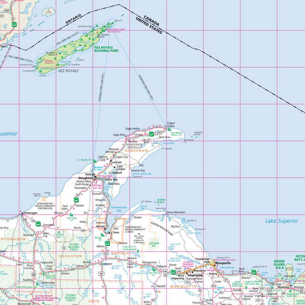 Rand McNally Easy To Read: Michigan State Map - Wide World Maps & MORE!