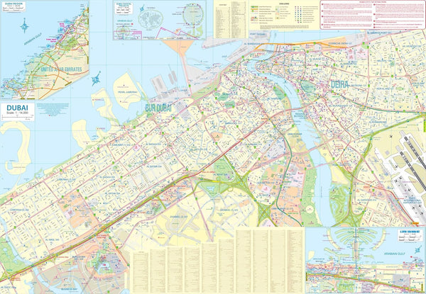 Dubai & UAE Travel Reference Map - Wide World Maps & MORE!