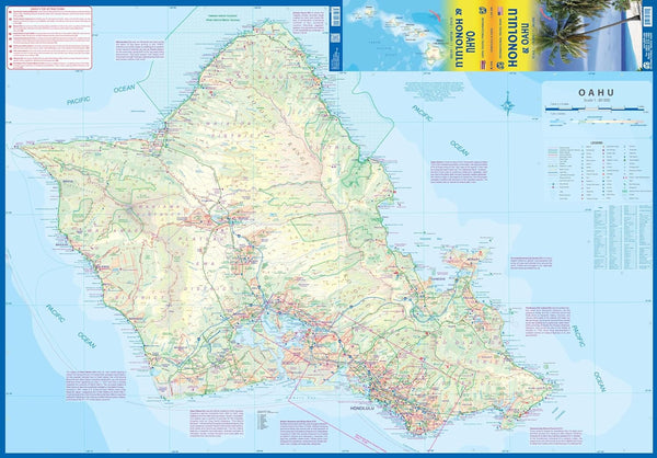 Honolulu (waikiki to Pearl Harbour) / Oahu Travel Map Waterproof 1:18K/80K [Map] ITMB Publishing LTD - Wide World Maps & MORE!