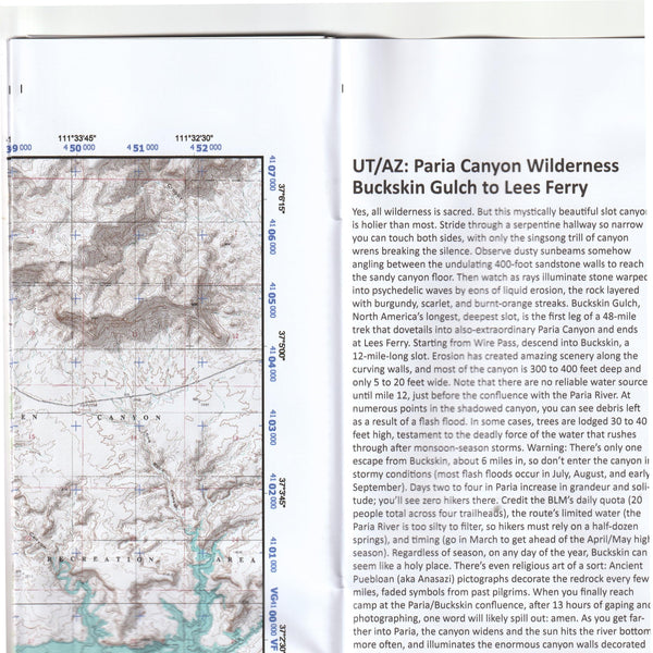 Paria Canyon | Buckskin Gulch Backpacker [Map] A Trimble Company - Wide World Maps & MORE!