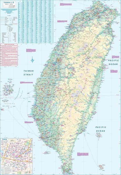 Taiwan and Taipei Travel Reference Map 1:386k/1:16k - 2025 EDI [Map] ITMB Publishing Ltd - Wide World Maps & MORE!
