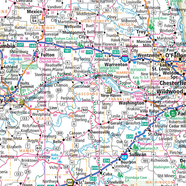 Easy to Fold! Missouri State Map (Laminated) - Wide World Maps & MORE!
