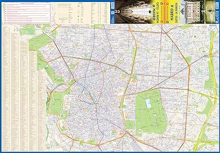 Madrid & Castile - La Mancha Travel Reference Map 1:7k / 1:600K Waterproof - Wide World Maps & MORE!