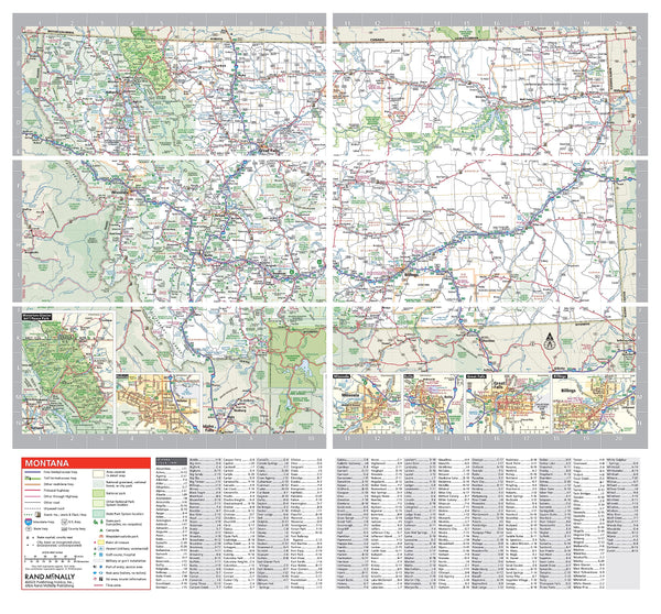 Easy to Fold! Montana & Wyoming State Map - Wide World Maps & MORE!