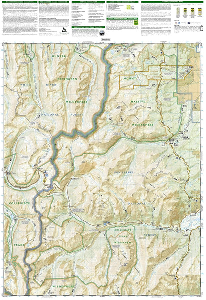 Aspen, Independence Pass (Trails Illustrated Map, 127) Colorado