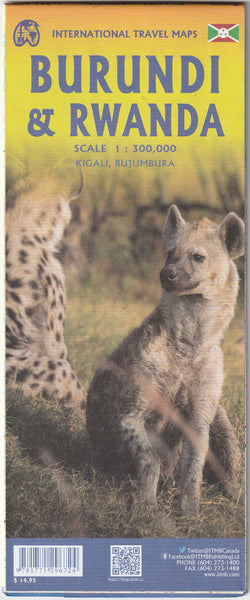 Rwanda & Burundi Travel Reference Map 1:300,000 - Wide World Maps & MORE!