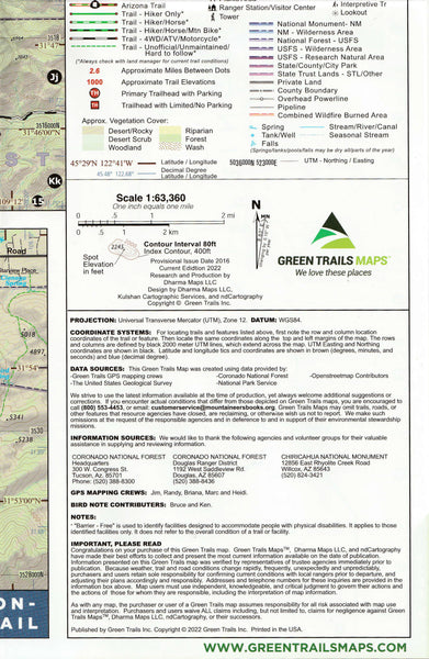 Chiricahua Mountains (2934S) - Wide World Maps & MORE!