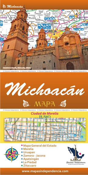 Michoacan Map and Guide [Folded] Mapas Indepencia