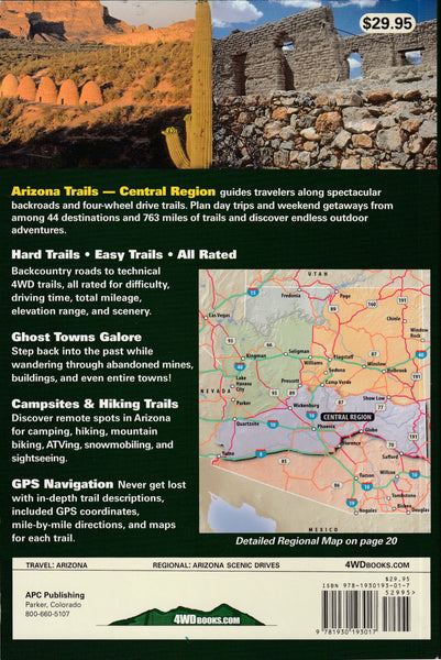 Arizona Trails Central Region (Backroads & 4-Wheel Drive Trails) [Paperback] Peter Massey; Jeanne Wilson and Angela Titus - Wide World Maps & MORE!