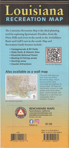 Louisiana Recreation Map - Wide World Maps & MORE!