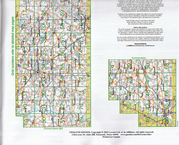 Tennessee Detailed Topographic Maps (DeLorme Atlas & Gazetteer) - Wide World Maps & MORE!