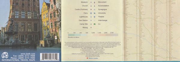 Poland Travel Reference Map 1:650,000 - Wide World Maps & MORE!