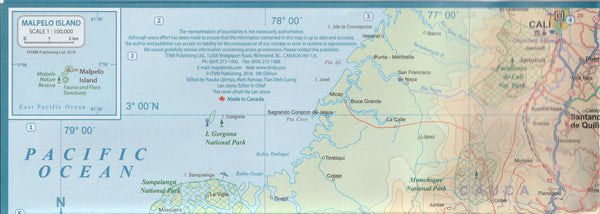 Colombia Travel Reference Map (Waterproof) 1:1,300,000 - Wide World Maps & MORE!