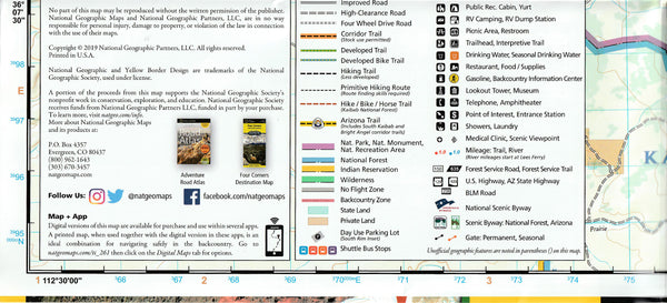 National Geographic Trails Illustrated - Grand Canyon Bright Angel Map - AZ - Wide World Maps & MORE!