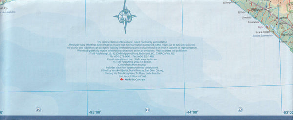 Mexico Gulf Coast Travel Reference Map 1:1.3M - Wide World Maps & MORE!