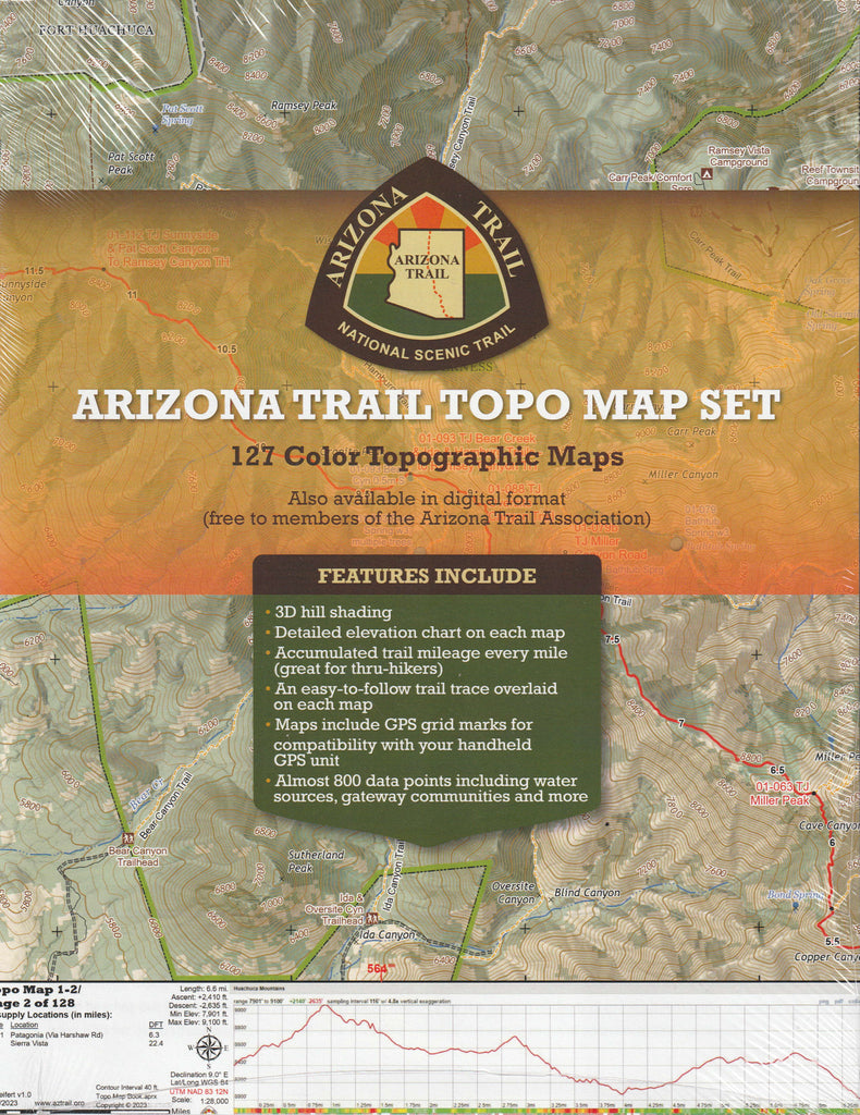 Arizona Trail Topo Map Set - Wide World Maps & MORE!