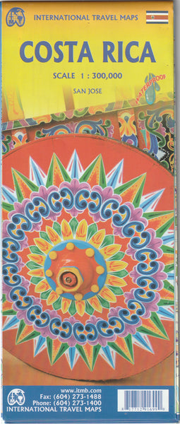 Costa Rica Travel Reference Map (Waterproof) 1:300K - Wide World Maps & MORE!