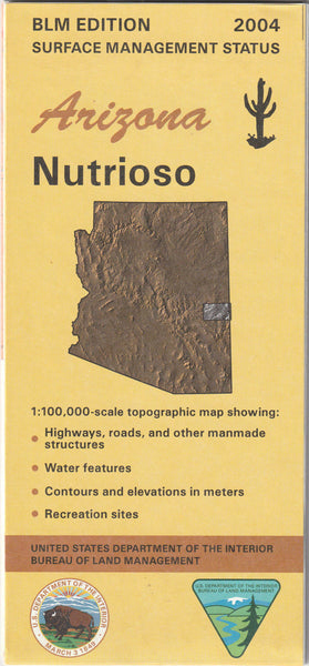 Nurioso (Arizona Surface Management Status 1:100,000-Scale Topographic Map)