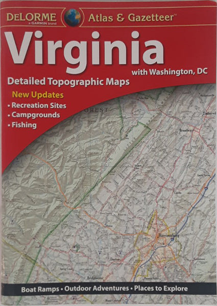 Virginia Detailed Topographic Maps (DeLorme Atlas & Gazetteer)