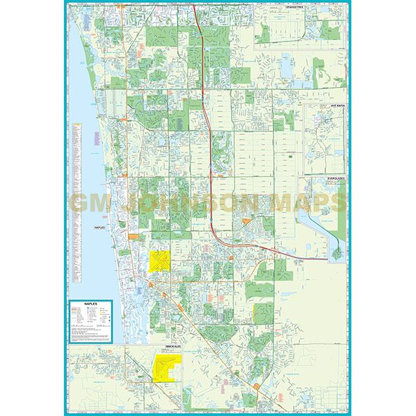 Naples / Marco Island, Florida Street Map [Map] GM Johnson - Wide World Maps & MORE!