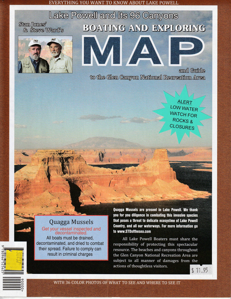 Stan Jones' & Steve Ward's Lake Powell and Its 96 Canyons Boating and Exploring Map and Guide to the Glen Canyon National Recreation Area, Paper/Non-Laminated