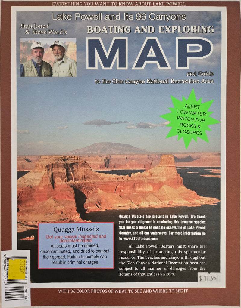 Stan Jones' & Steve Ward's Lake Powell and Its 96 Canyons Boating and Exploring Map and Guide to the Glen Canyon National Recreation Area, Paper/Non-Laminated