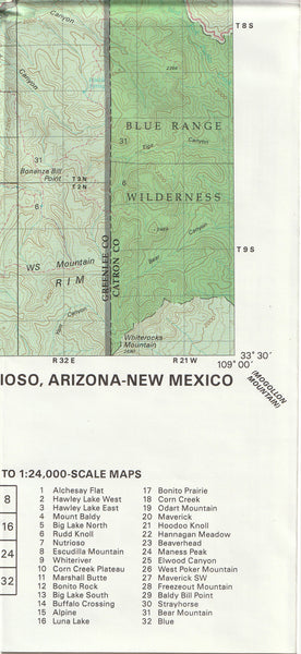 Nurioso (Arizona Surface Management Status 1:100,000-Scale Topographic Map)