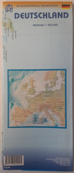 2009 Germany Travel Reference Map 1:650,000 (Collectible - Like New) - Wide World Maps & MORE!