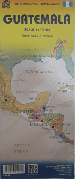 Guatemala Dry Erase Laminated, Rolled - Wide World Maps & MORE!