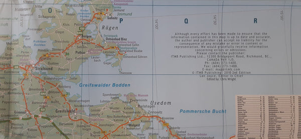 2009 Germany Travel Reference Map 1:650,000 (Collectible - Like New) - Wide World Maps & MORE!