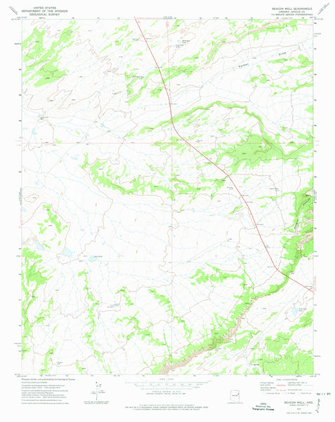 BEACON WELL, Arizona (7.5'×7.5' Topographic Quadrangle) - Wide World Maps & MORE!