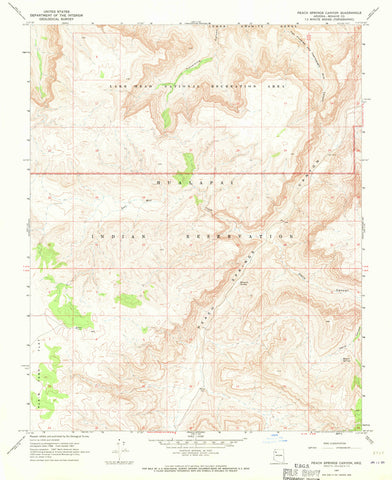 PEACH SPRINGS Canyon, Arizona 7.5' - Wide World Maps & MORE!