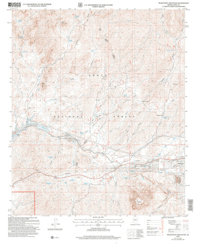 Picketpost Mountain, Arizona (7.5'×7.5' Topographic Quadrangle) - Wide World Maps & MORE!