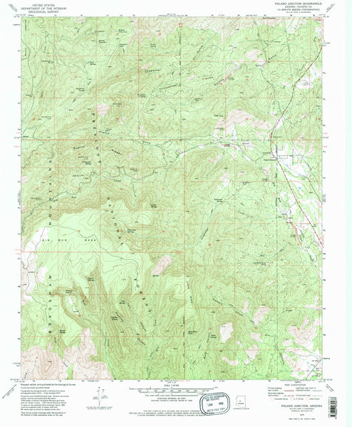 Poland Junction, AZ (7.5'×7.5' Topographic Quadrangle) - Wide World Maps & MORE!