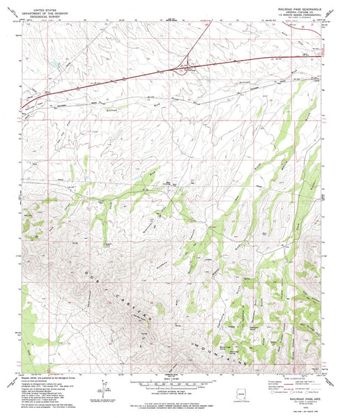 RAILROAD PASS, Arizona 7.5' - Wide World Maps & MORE!