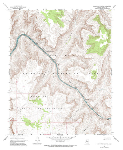 SEPARATION CANYON, Arizona 7.5' - Wide World Maps & MORE!